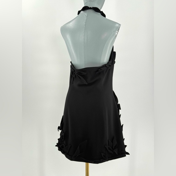 🆕 CULT GAIA 🧿 NWOT Elliana Calla Lily Floral Appliqué Mini, Black - Sz 10 - Picture 7 of 16